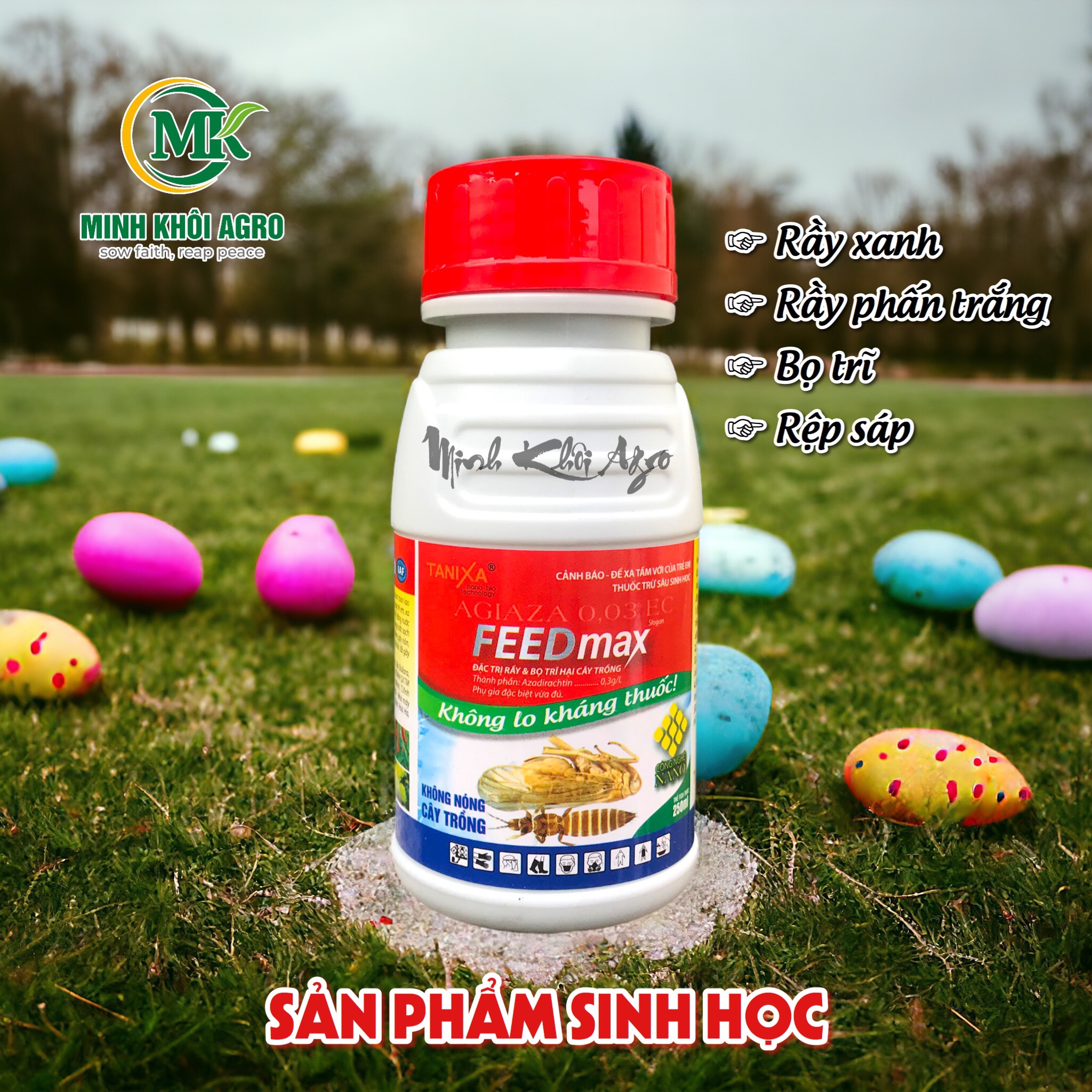 Thuốc trừ sâu sinh học Agiaza FeedMax 0.03EC - Chai 250ml